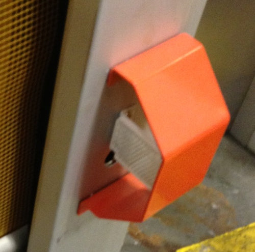 Orange Reflector Protective Cover Plate for Door Track